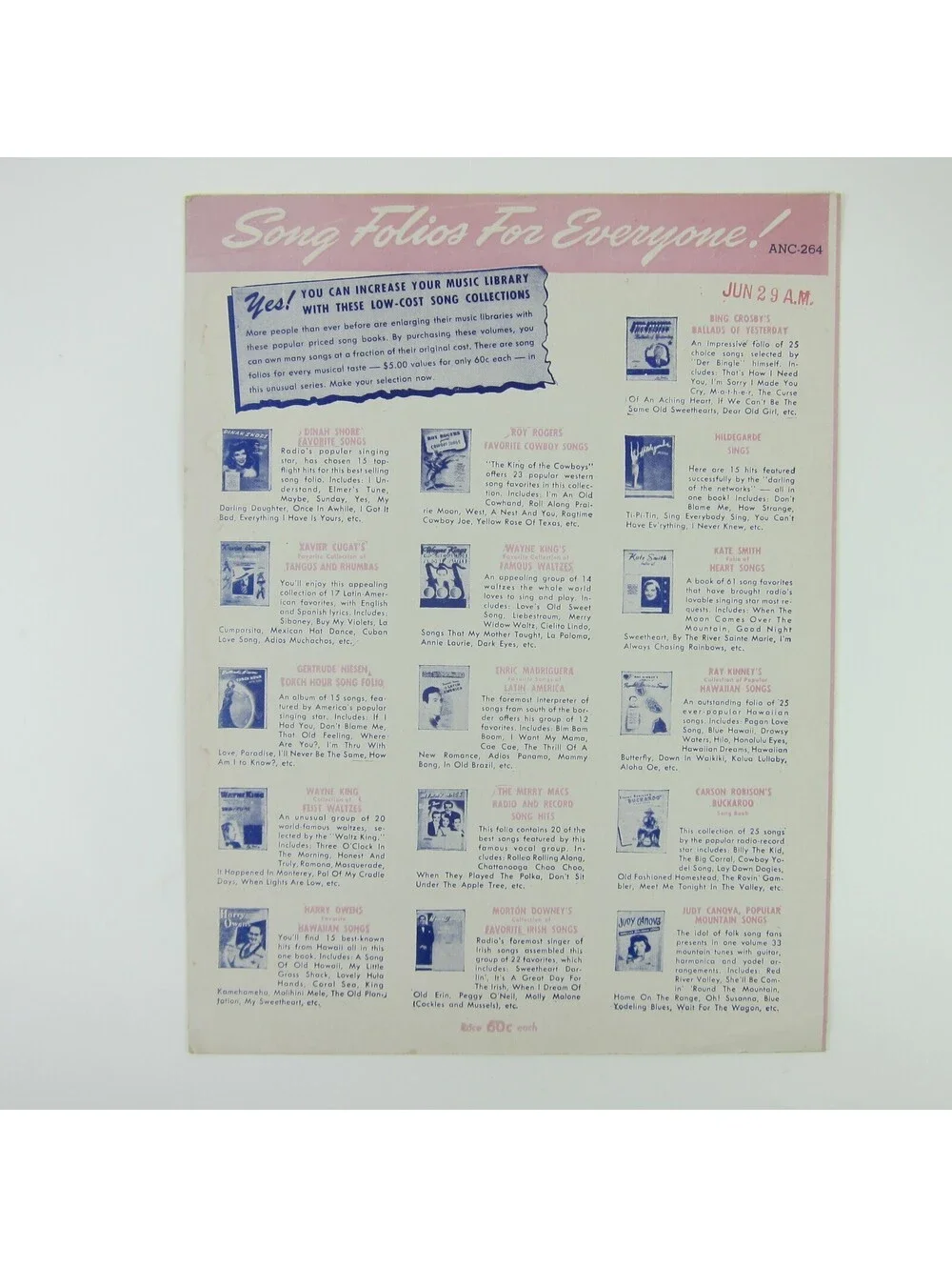 N/A sheet music